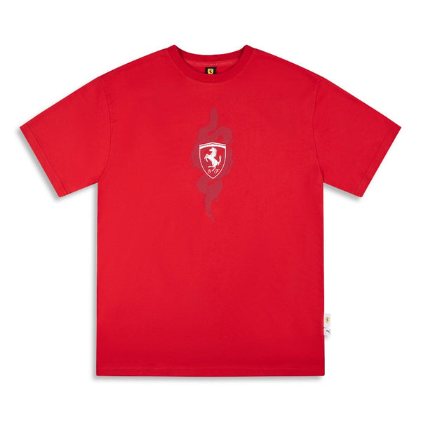 + Ferrari Year Of The Snake Graphic Tee 'Rosso Corsa'