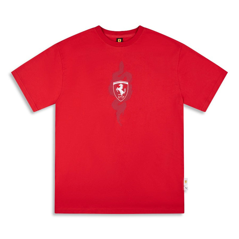 + Ferrari Year Of The Snake Graphic Tee 'Rosso Corsa'