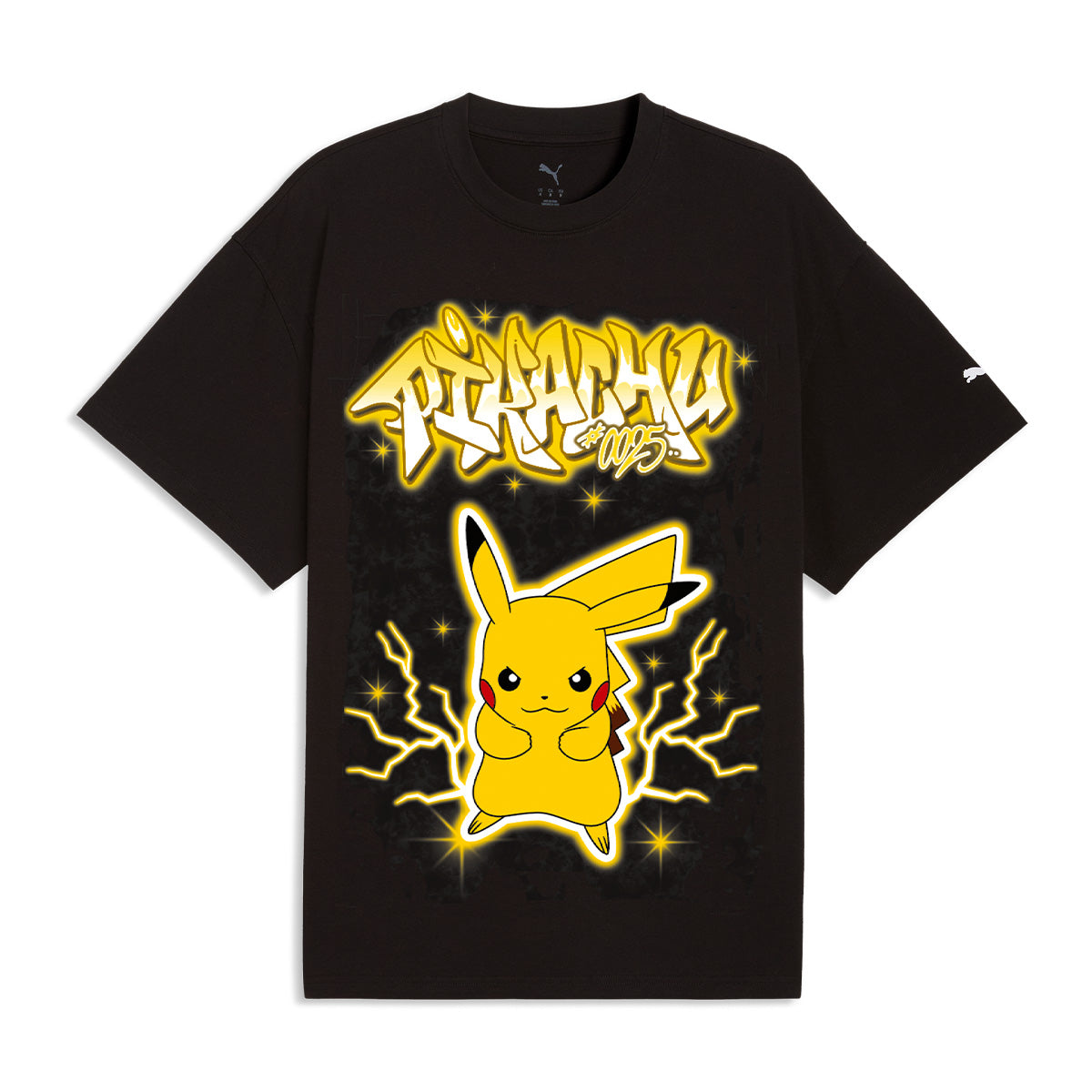 + Pokemon + Hoops Pikachu Oversized Tee 'PUMA Black'