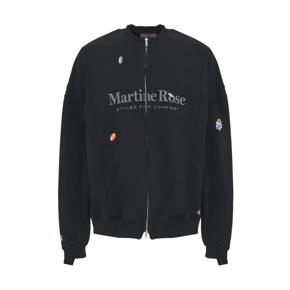 Zip-Up Sweatshirt 'Black Marlboro'