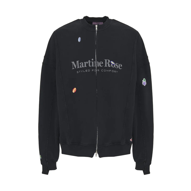 Zip-Up Sweatshirt 'Black Marlboro'