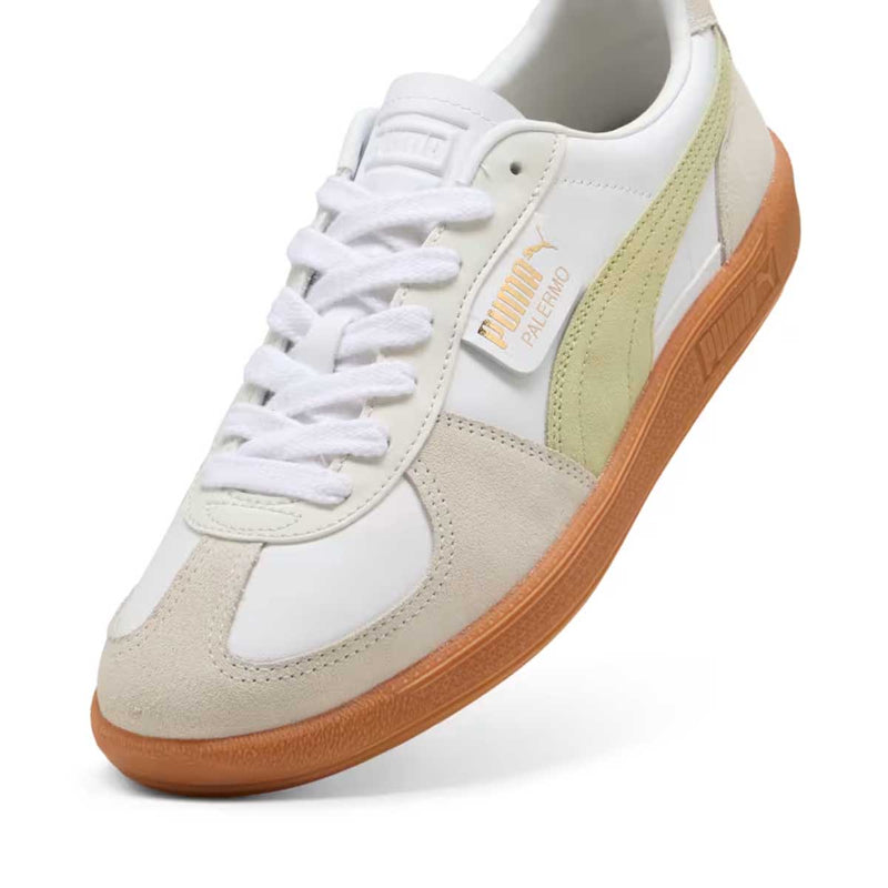 Palermo Leather 'Puma White Pistachio Green'