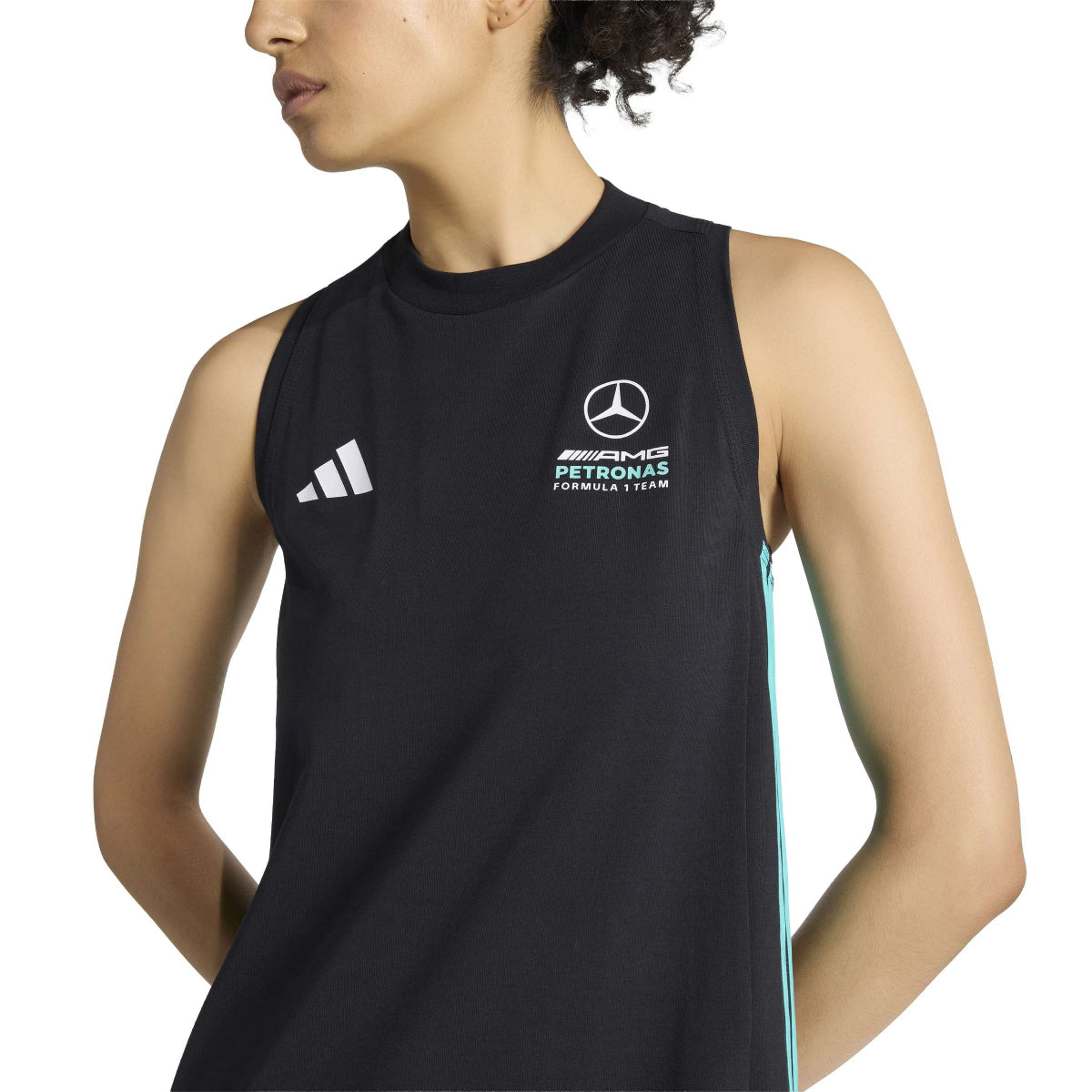 + Mercedes AMG Petronas F1 Team DNA Dress 'Black Semi Mint Rush'