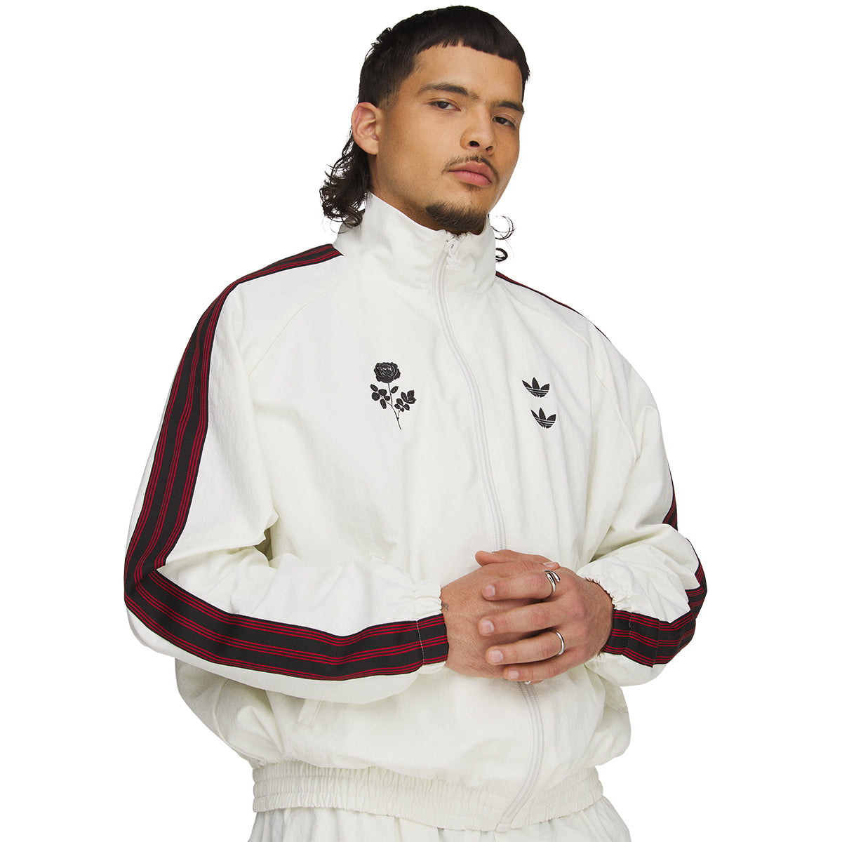 + Willy Chavarria Woven Track Jacket 'Off White'