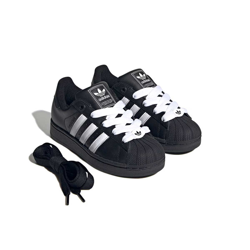 Kids Superstar ii 'Core Black Cloud White'