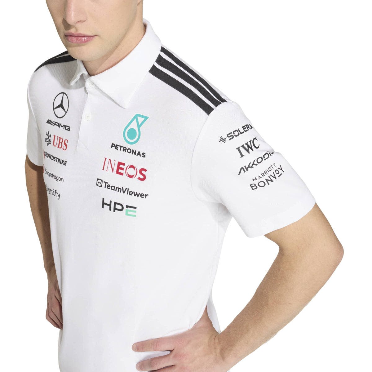 + Mercedes AMG Petronas F1 Team Engineers Polo Tee 'White'