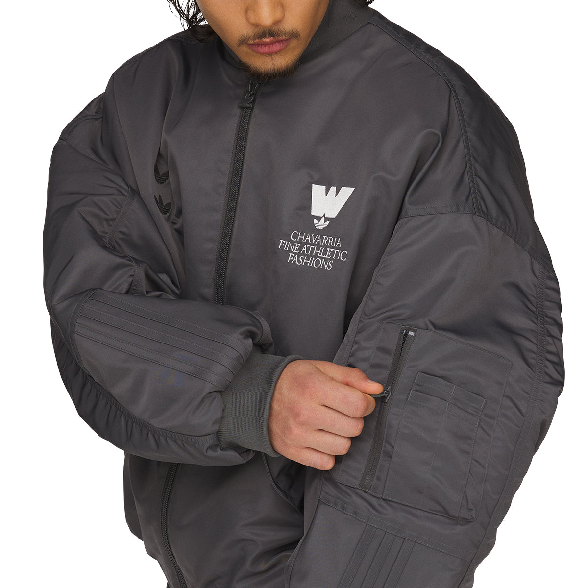 + Willy Chavarria Bomber Jacket 'Grey'