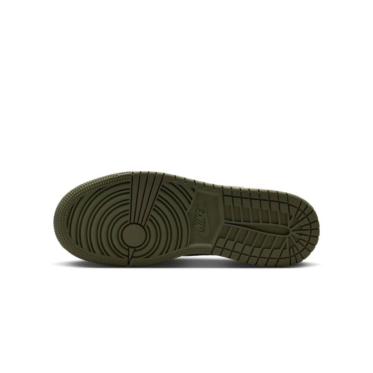 Kids Air Jordan 1 Retro Low OG ‘Medium Olive Summit White’
