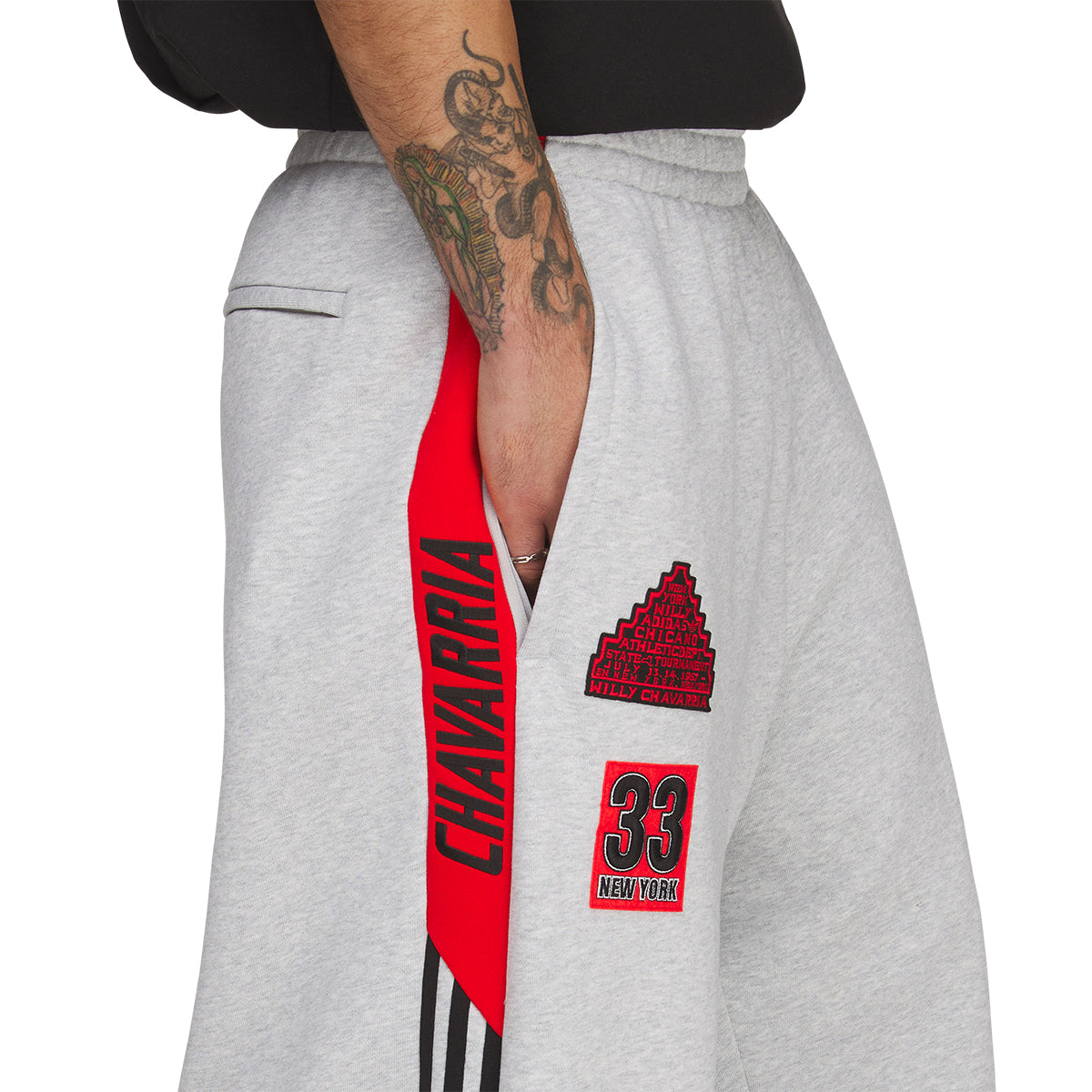+ Willy Chavarria NY Sweatpants 'Light Grey Heather'