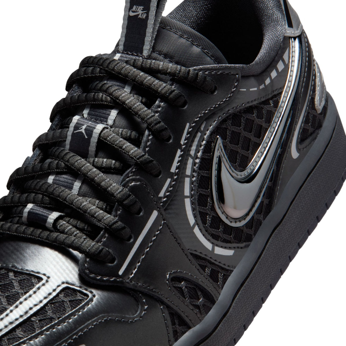 Wmns Air Jordan 1 Low Method of Make V3 'Black Metallic Silver White'