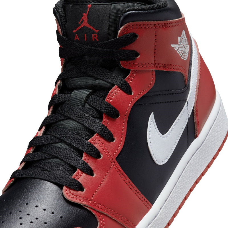 Aj1 mid gym red black on sale