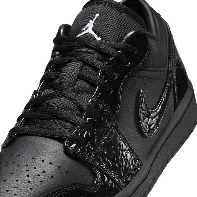 Wmns Air Jordan 1 Low 'Black Croc'
