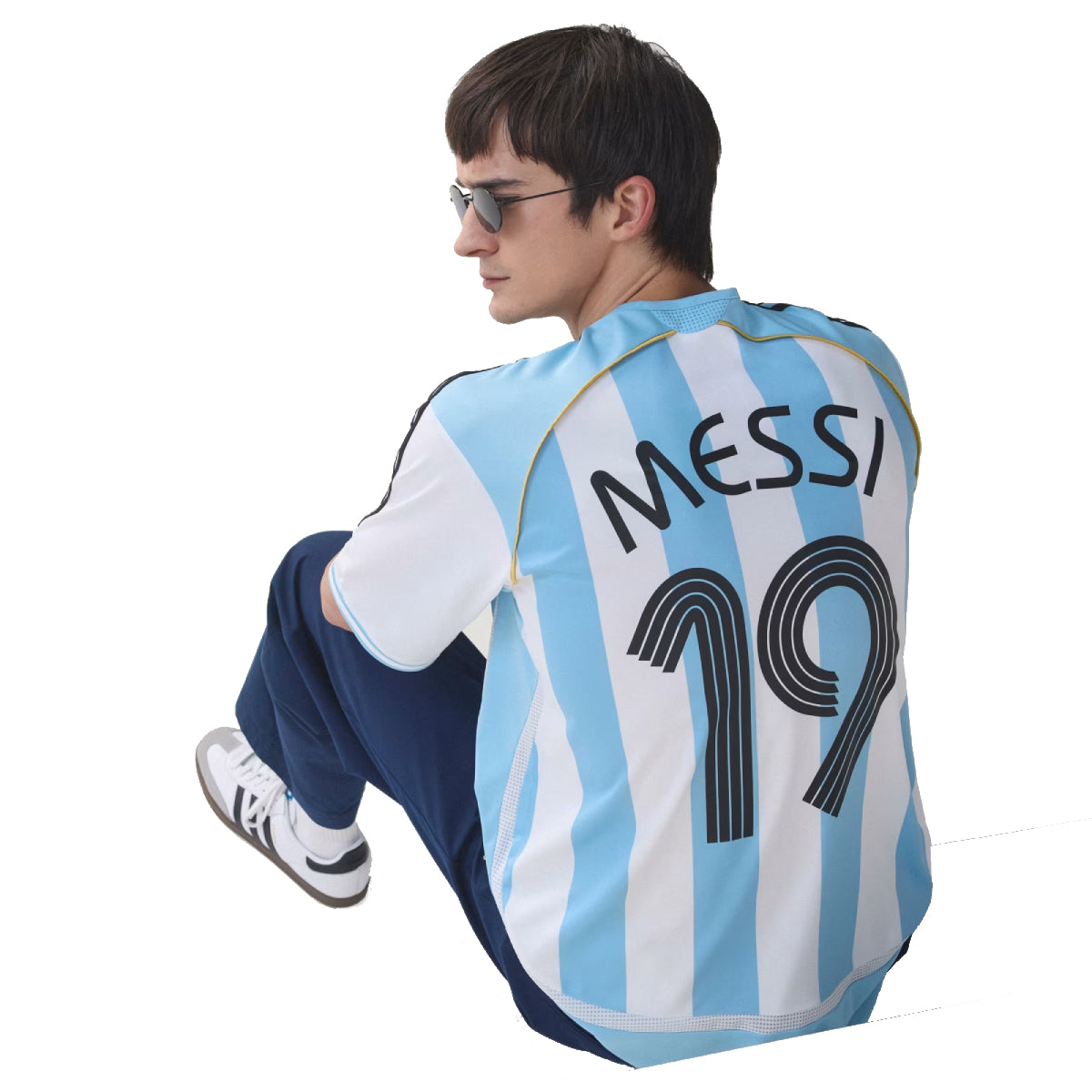 Argentina 2006 Messi Home Kit Tee 'White'