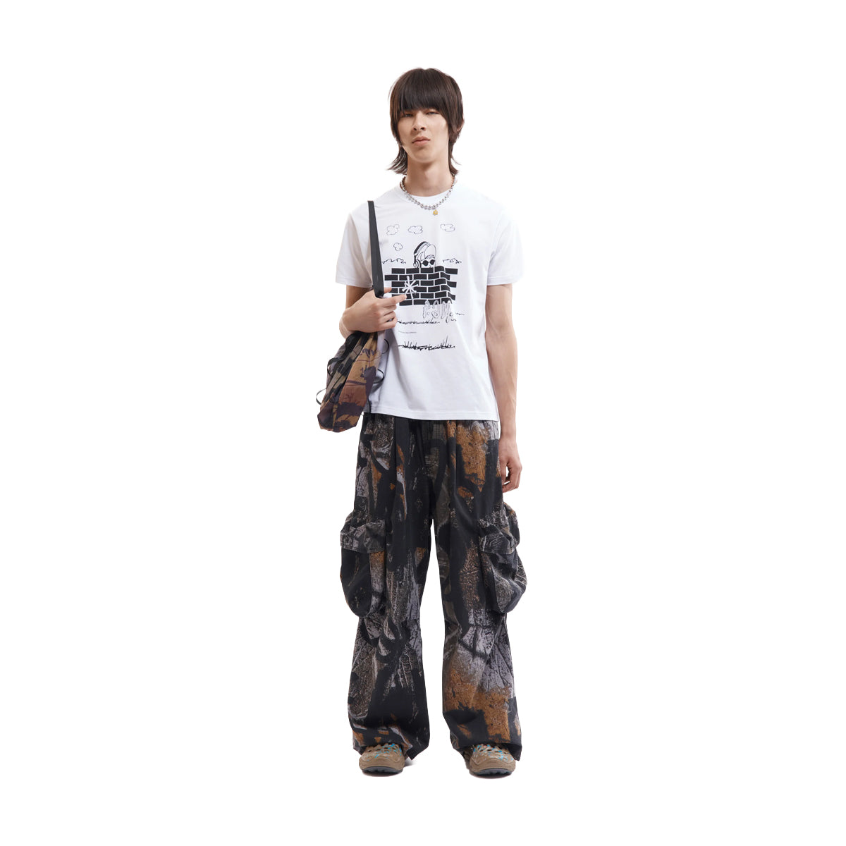 Murus Print Chow Pants 'Shadows'
