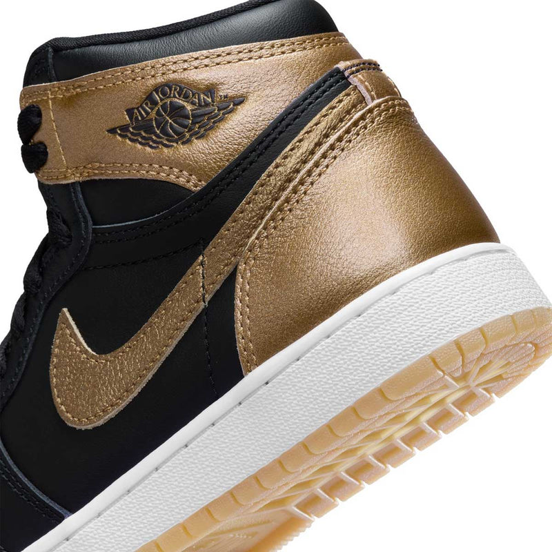 Kids Air Jordan 1 Retro High OG 'Black Metallic Gold'