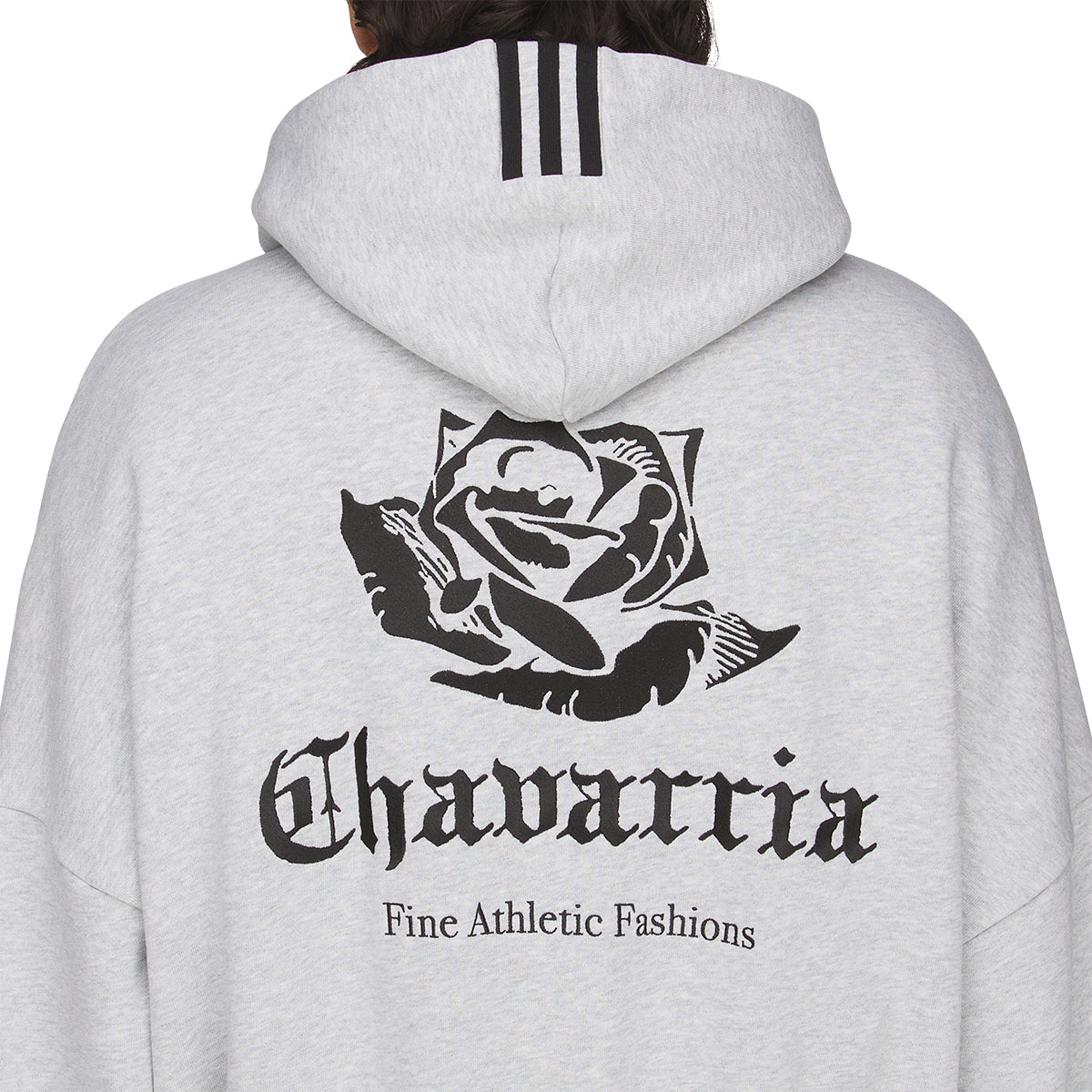 + Willy Chavarria Full Zip Logo Hoodie 'Light Grey Heather'