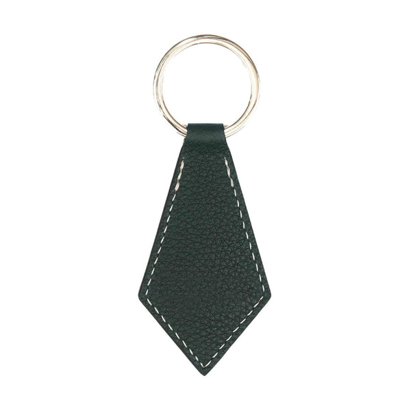 + Le Bristol Paris Faubourg Leather Keychain 'Forest Green Gold'