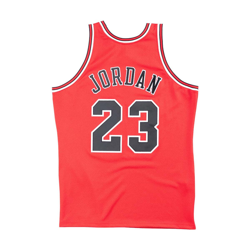 NBA Authentic Jersey Road Finals Chicago Bulls Michael Jordan 1995-96