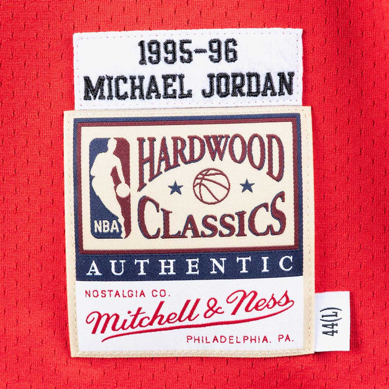 NBA Authentic Jersey Road Finals Chicago Bulls Michael Jordan 1995-96