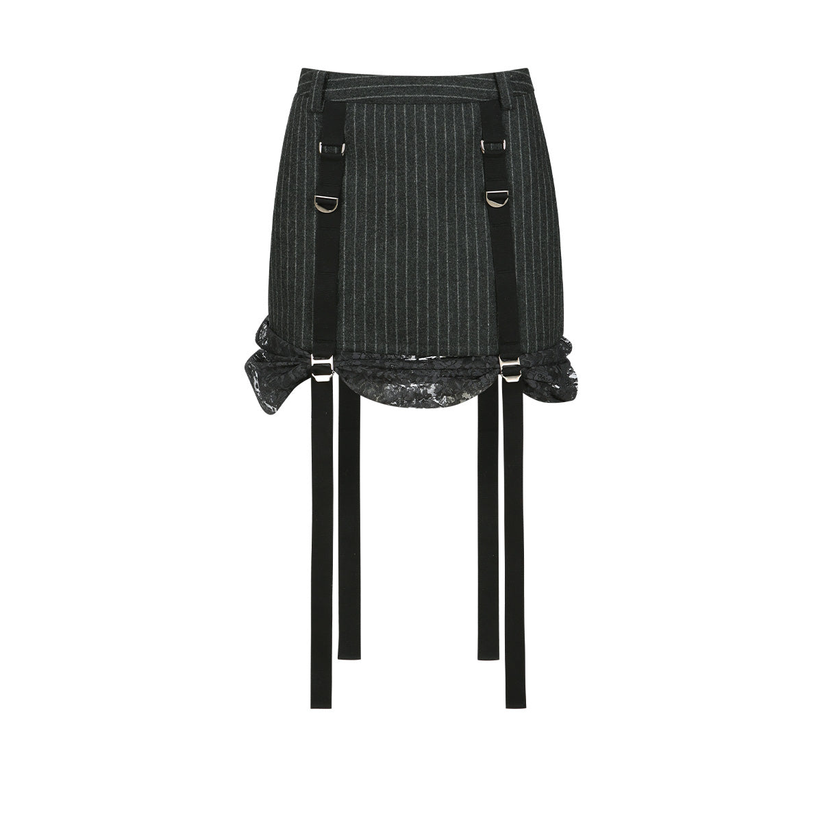 【ANDERSSON BELL】 PARACHUTE GEAR WOOL SKIRT GREY PARACHUTE GEAR WOOL SKIRT apa765w(GREY) – Andersson Bell
