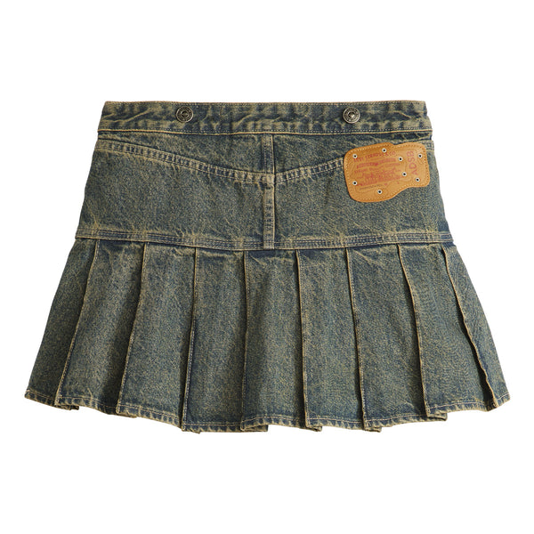 + Levi's Pleated Skirt 'Tinted Indigo'