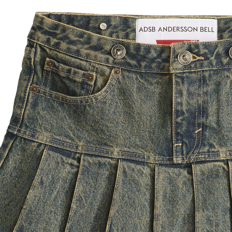 + Levi's Pleated Skirt 'Tinted Indigo'