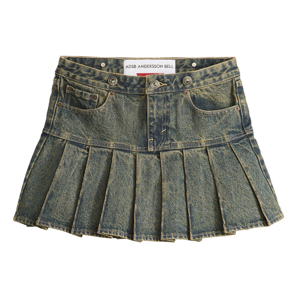 + Levi's Pleated Skirt 'Tinted Indigo'