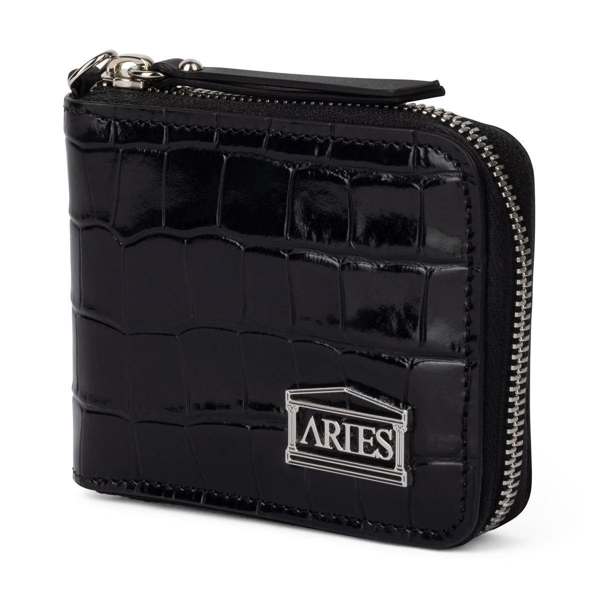 Croc Studded Bobby Wallet