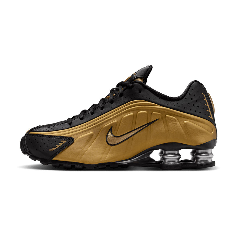 Wmns Shox R4 'Black Metallic Gold'