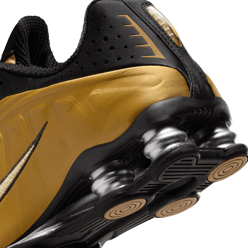 Wmns Shox R4 'Black Metallic Gold'