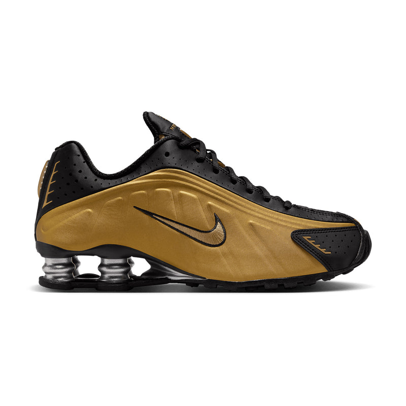 Wmns Shox R4 'Black Metallic Gold'