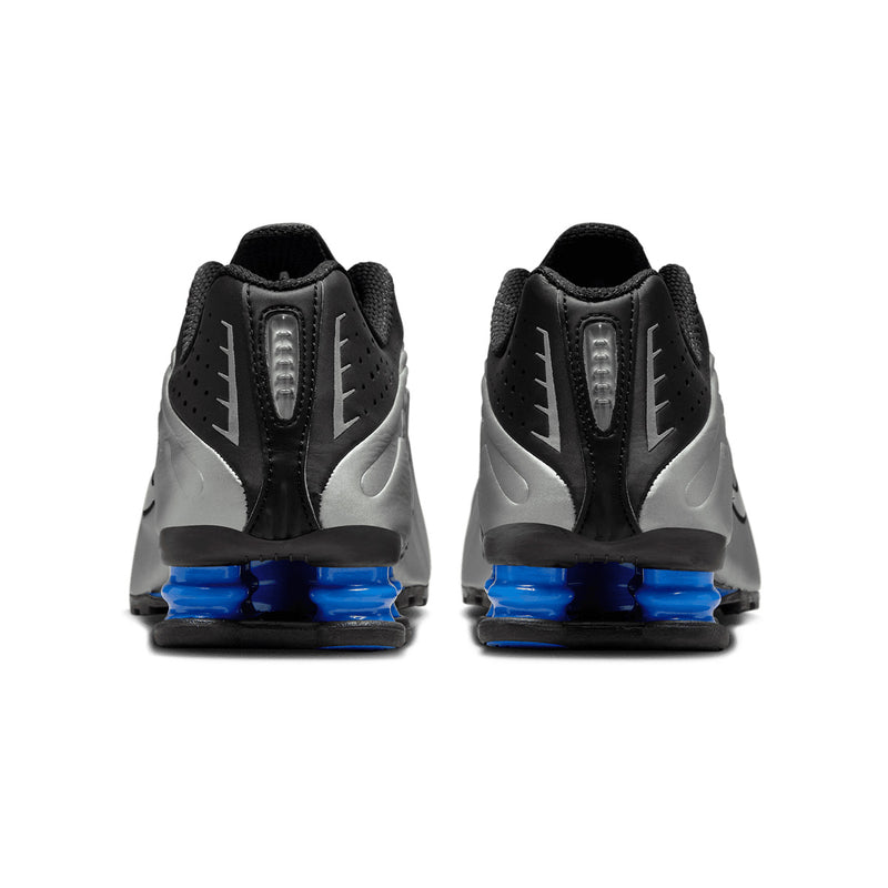 Wmns Shox R4 'Metallic Silver Black Racer Blue'