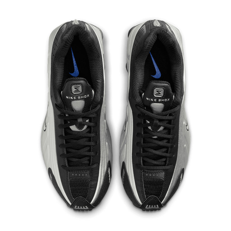 Wmns Shox R4 'Metallic Silver Black Racer Blue'