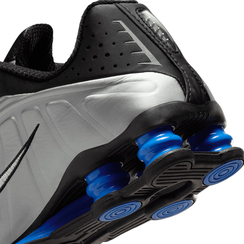 Wmns Shox R4 'Metallic Silver Black Racer Blue'