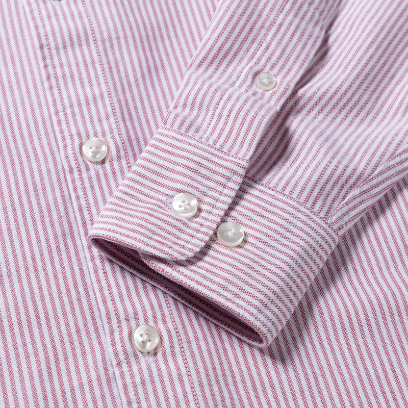 Oxford Stripe Shirt 'Red'