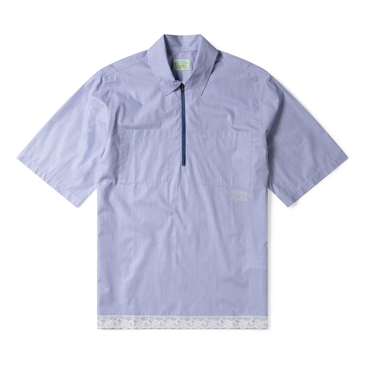 Lace Trim D Shirt 'Navy'