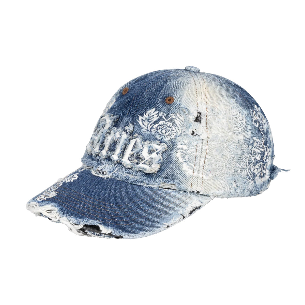 Destroyed Lace Cap 'Denim'
