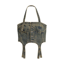 + Levi's Denim Corset 'Tinited Indigo'