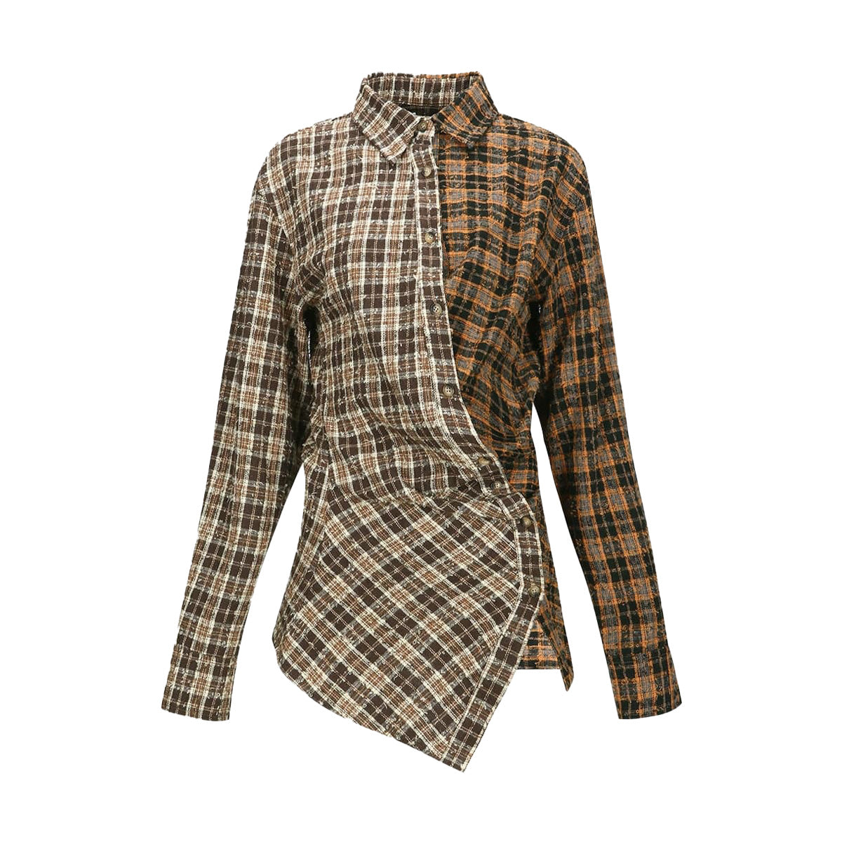 Twist Check Shirt 'Brown'