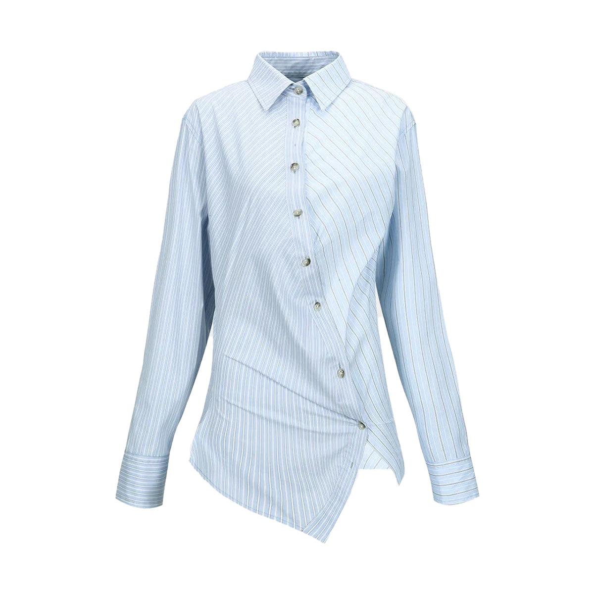 Twist Stripe Shirt 'Blue'