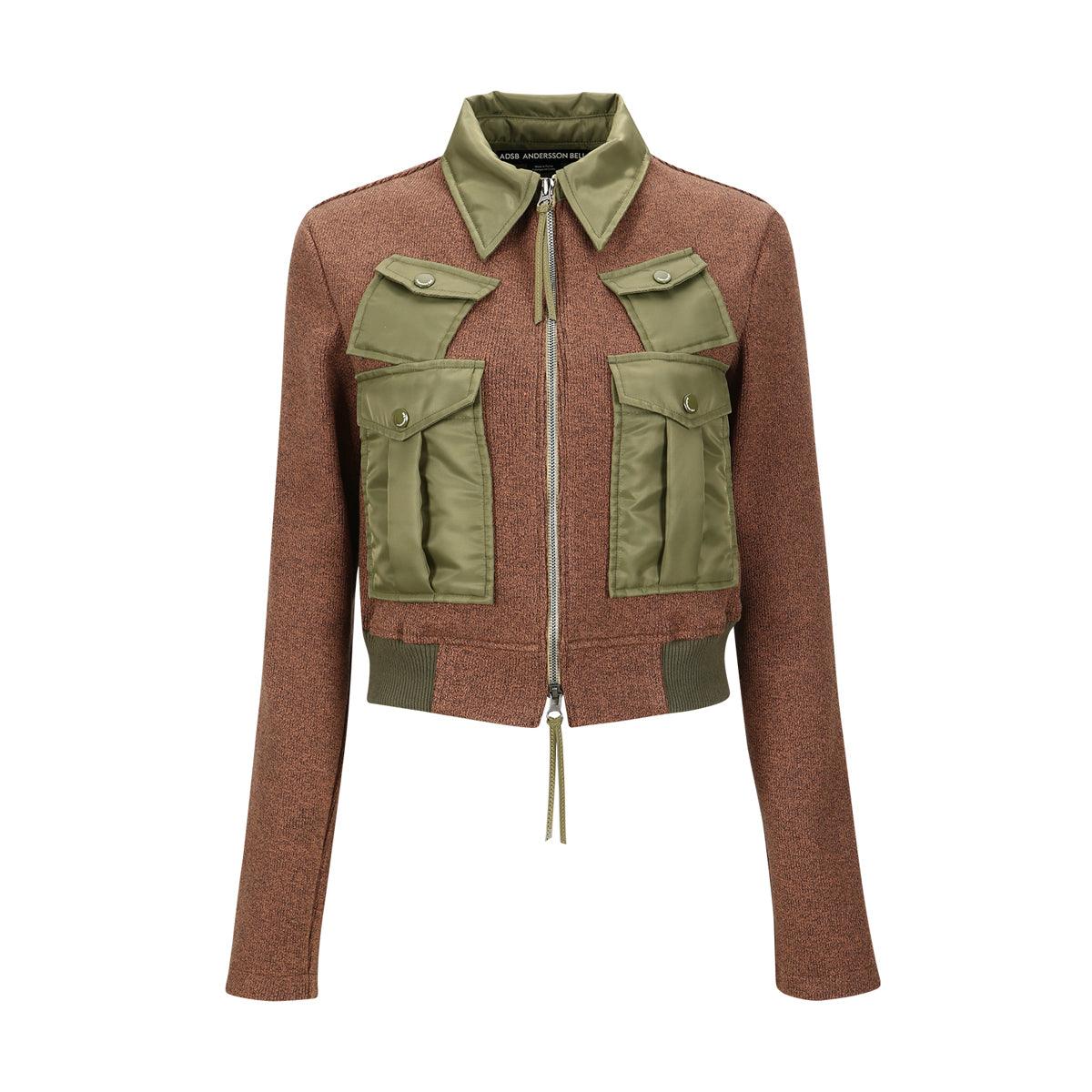 Wmns Molly Multi-Pocket MA-1 Cardigan 'Brown'