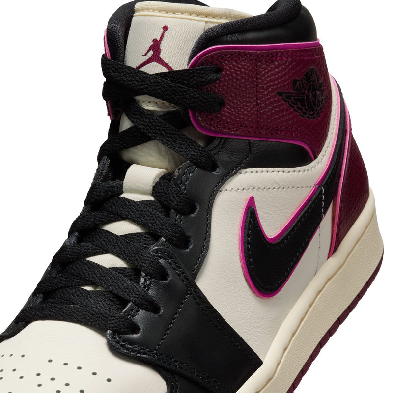 Wmns Air Jordan 1 Mid SE 'Sail Bordeaux'