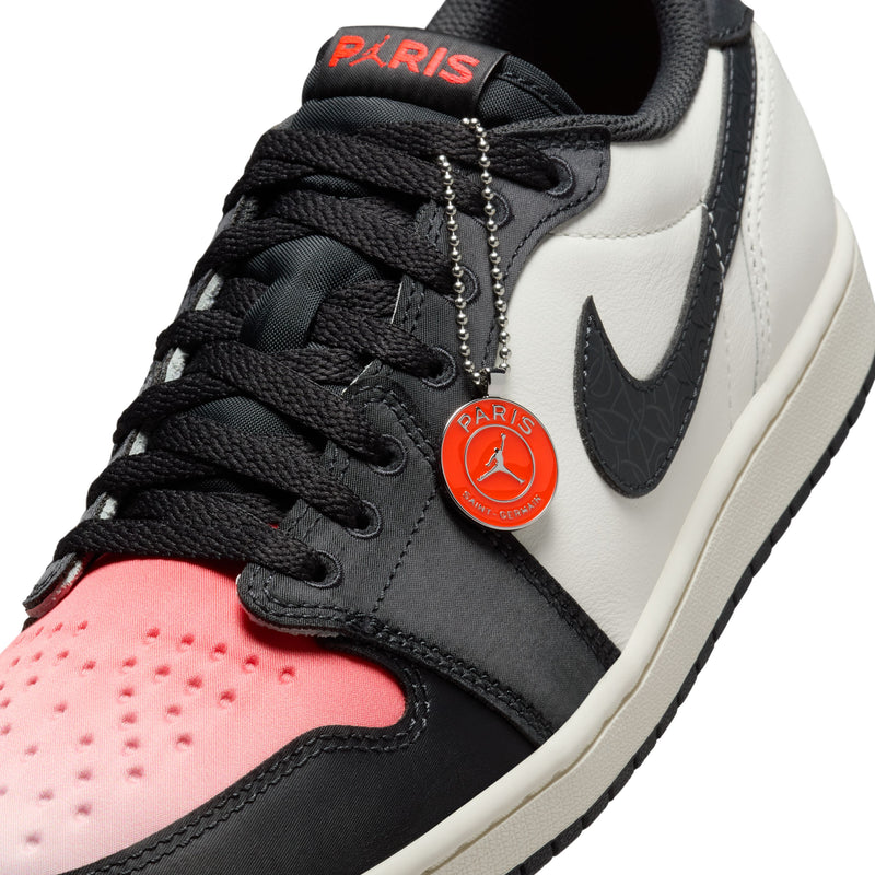 + PSG Jordan 1 Low Retro OG 'Sail Pink Oxford'