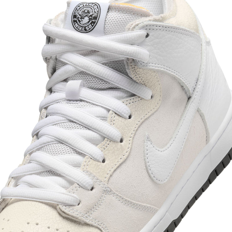 + Antihero SB Dunk Hi 'White'