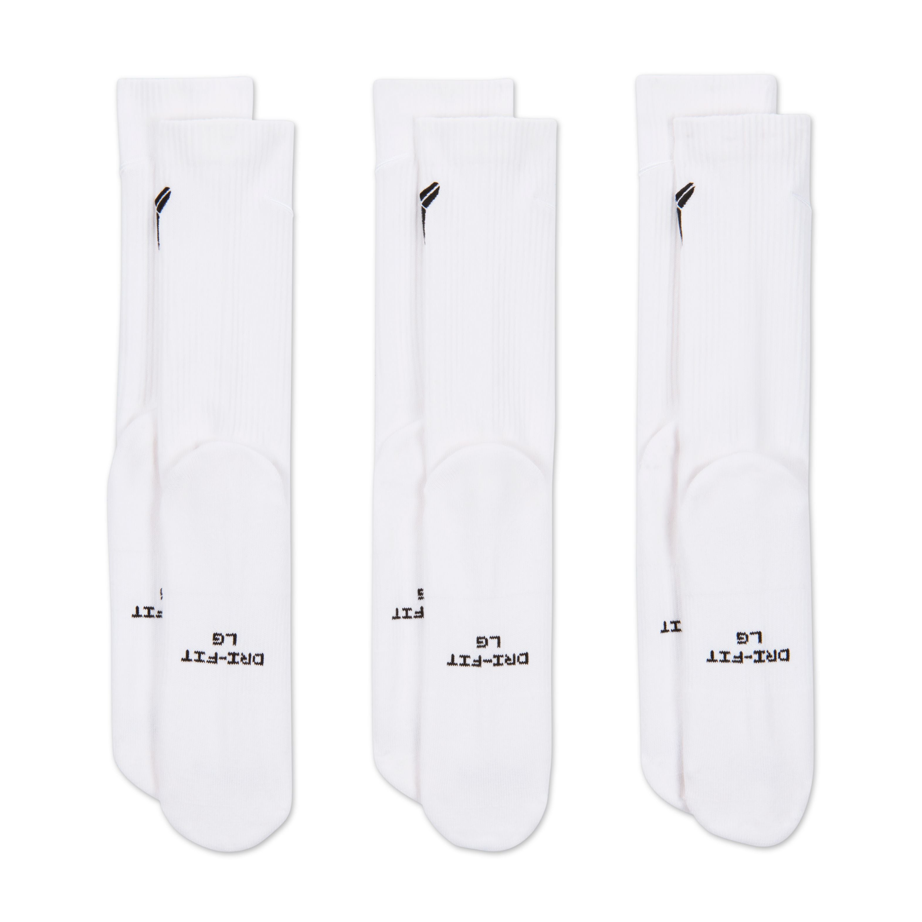 Kobe Everyday Elevated Crew Socks 'White'