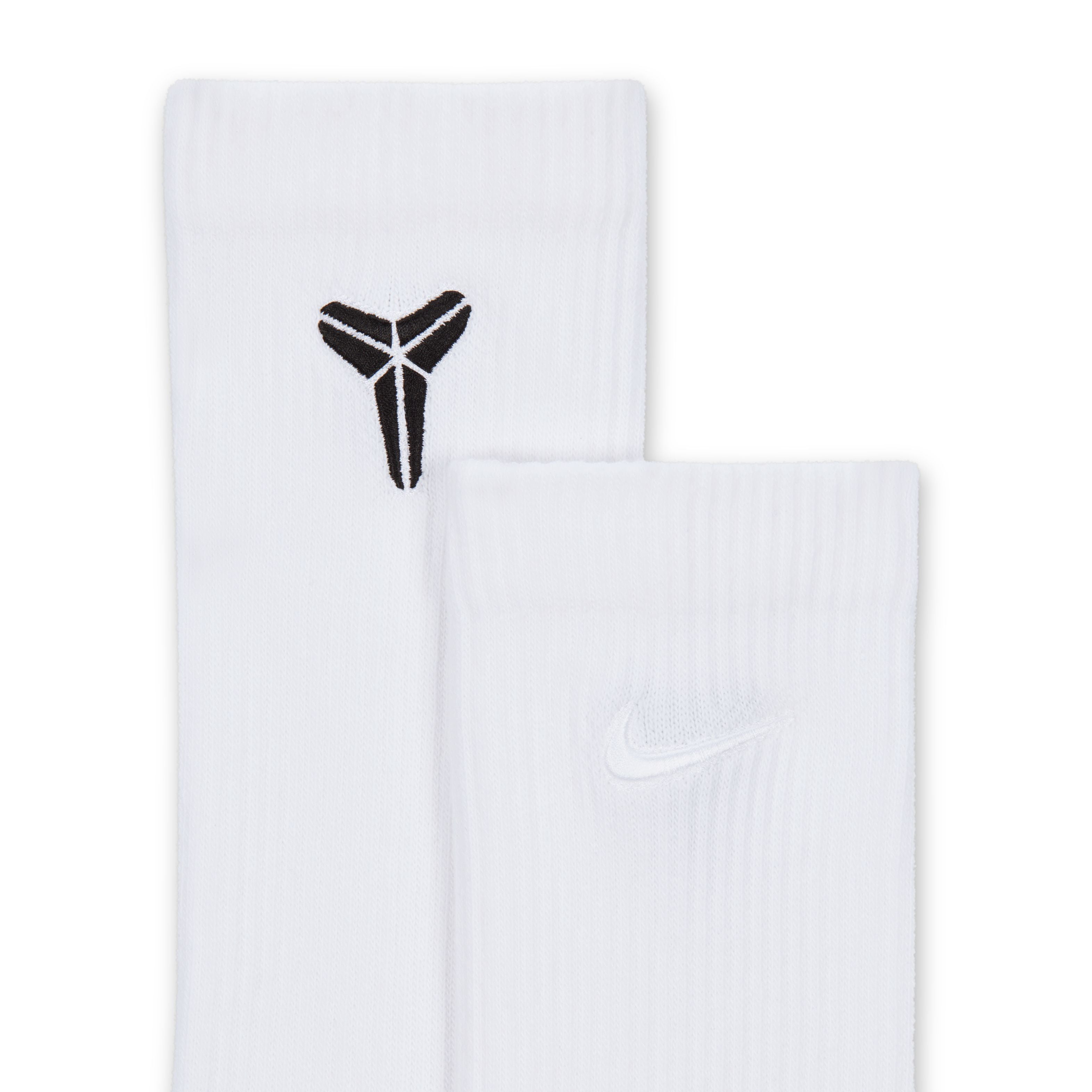 Kobe Everyday Elevated Crew Socks 'White'