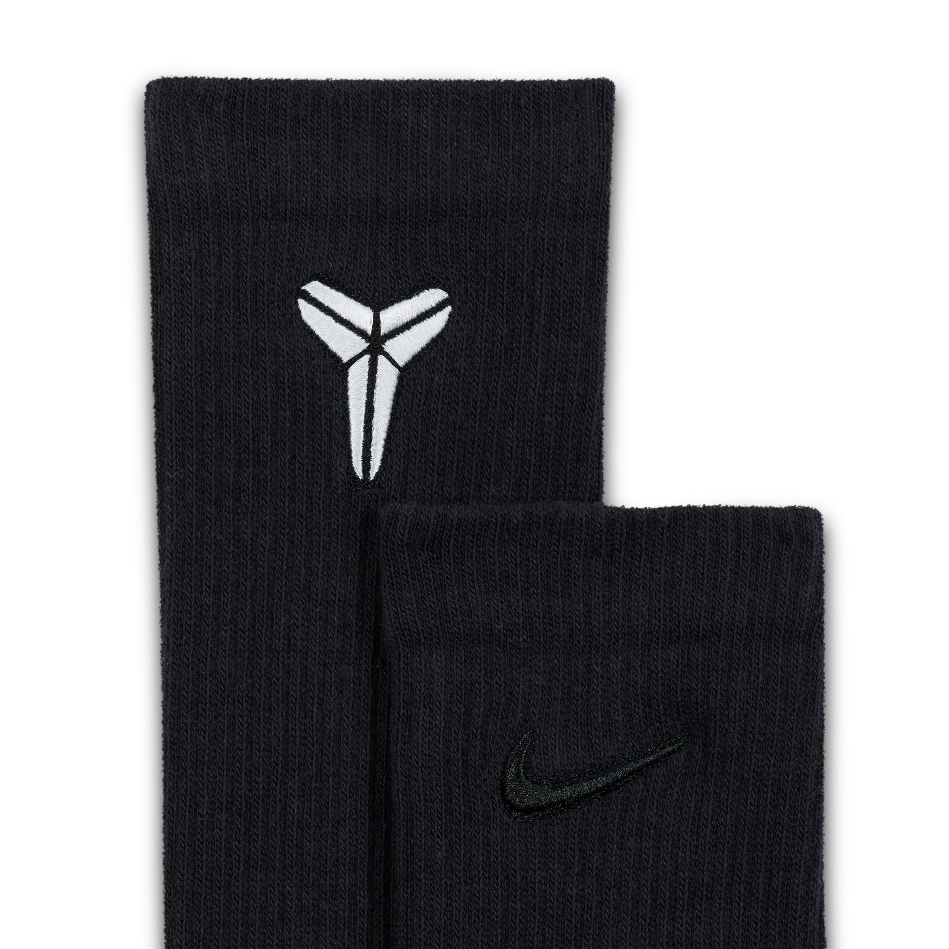 Kobe Everyday Elevated Crew Socks 'Black'