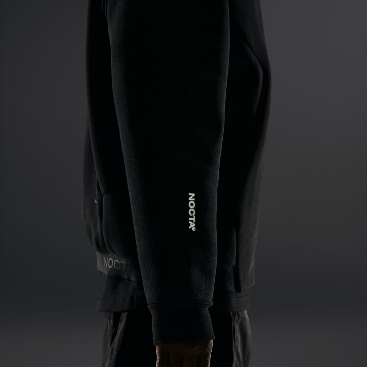+ NOCTA Trapeziud-Cut Crew-Neck Pullover 'Black'