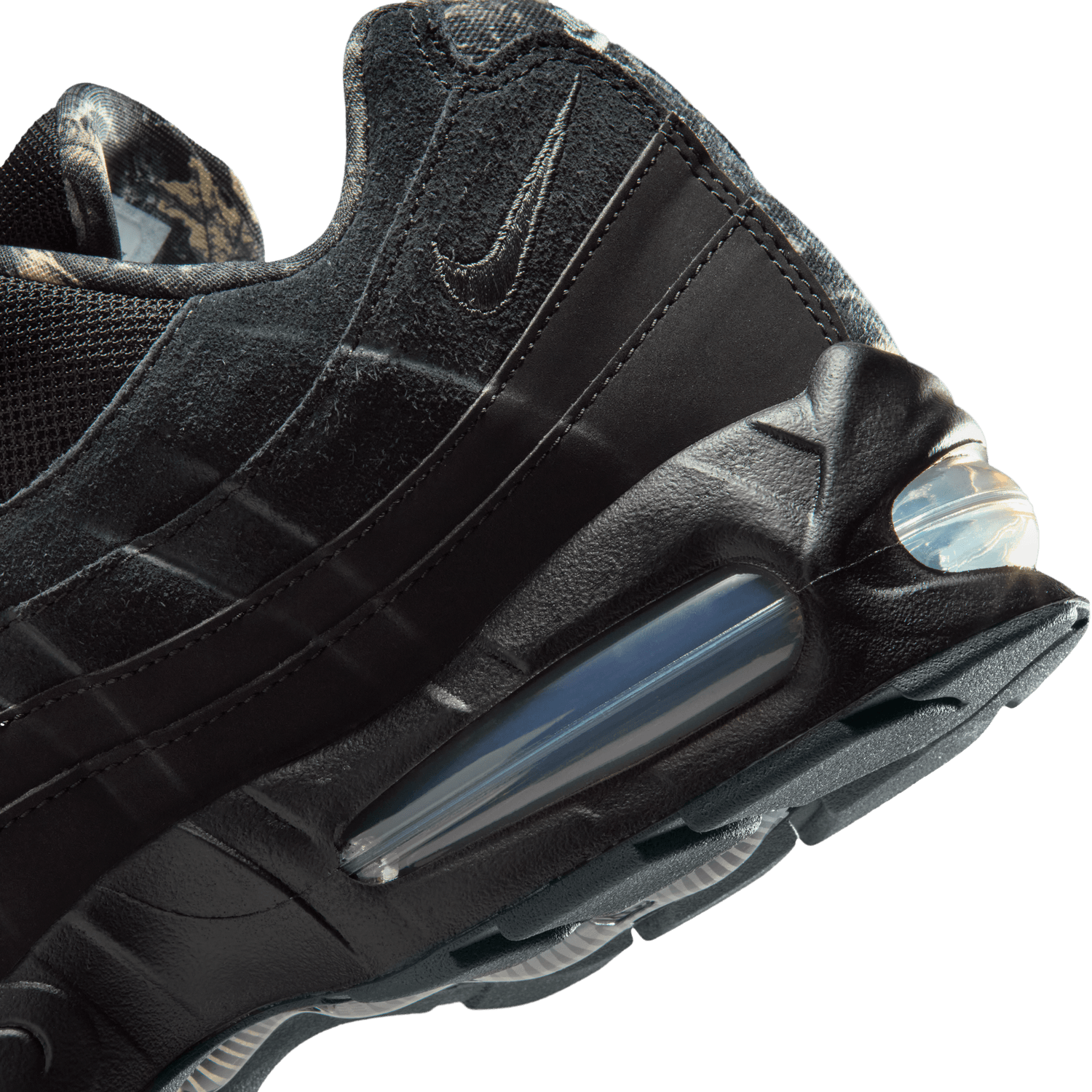 + Realtree Camo Air Max 95 Big Bubble 'Triple Black'