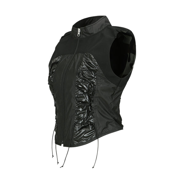 Gia Lace Up Vest 'Black'